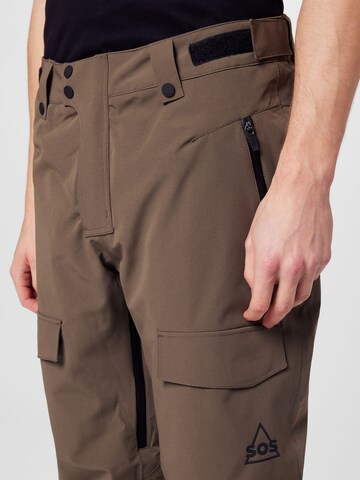 Regular Pantalon cargo 'Aspen' SOS en marron