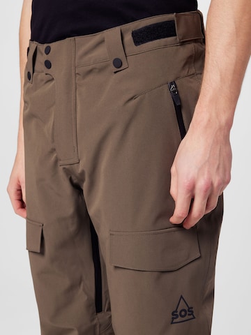 SOS Regular Cargo Pants 'Aspen' in Brown