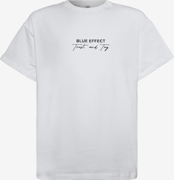 BLUE EFFECT - Camiseta en blanco: frente