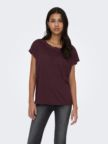 ONLY Shirt in Purple: front