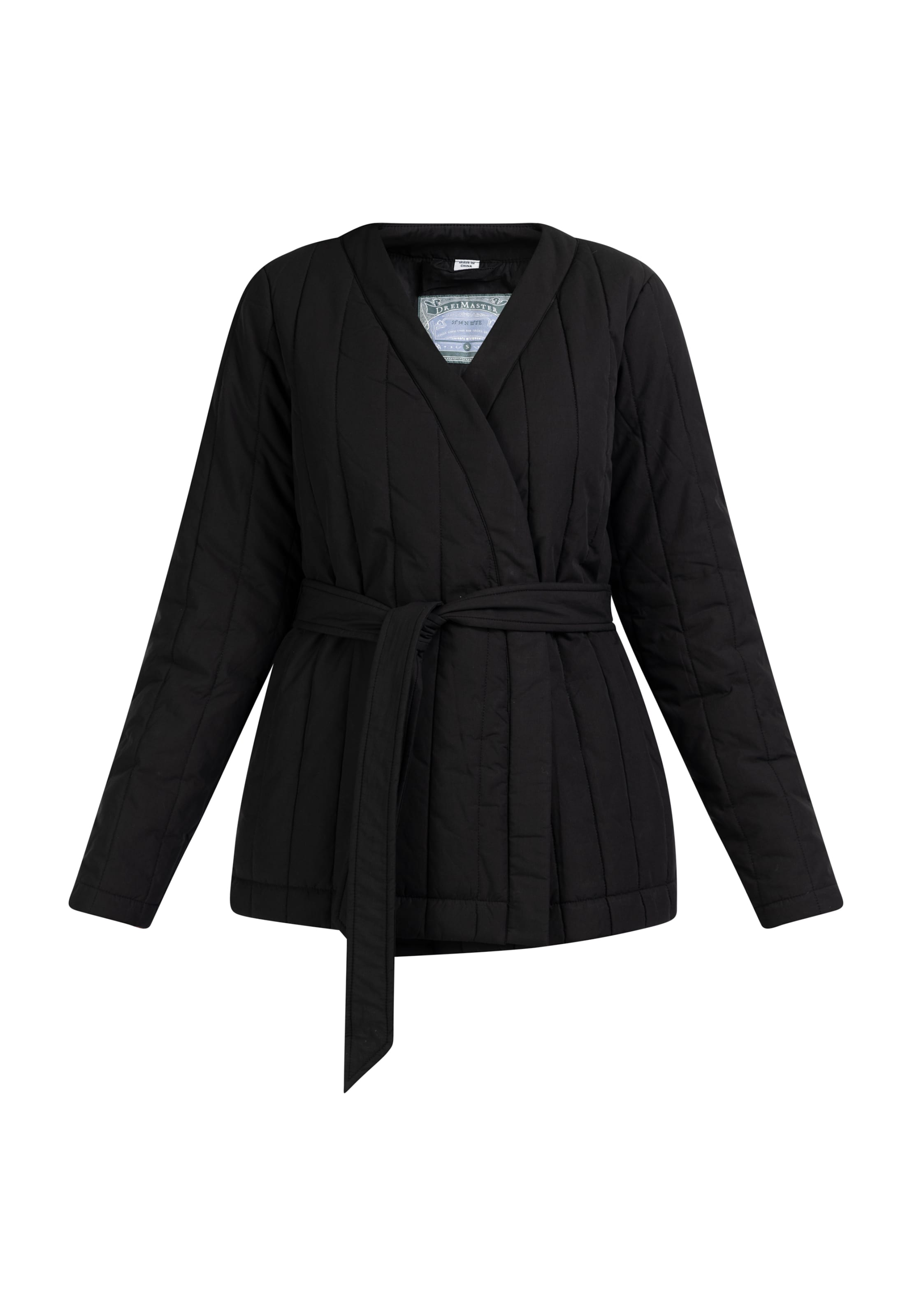 DreiMaster Vintage Φθινοπωρινό και ανοιξιάτικο μπουφάν σε μαύρο: μπροστά