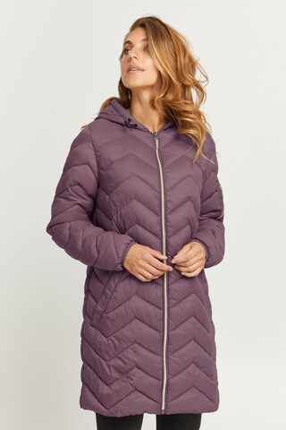 Manteau d’hiver Fransa en violet : devant