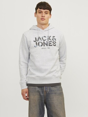 Sweat-shirt JACK & JONES en gris : devant