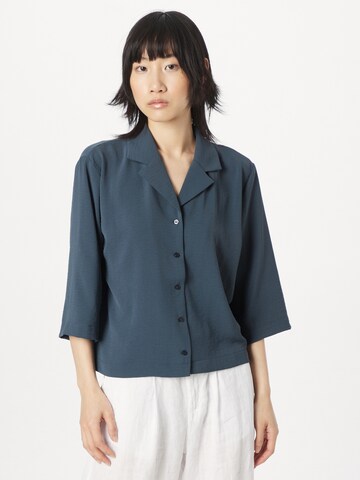 modström Blouse 'Aaliyah' in Blauw: voorkant