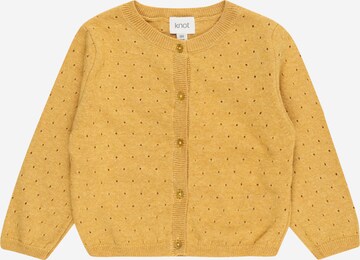 KNOT Knit cardigan 'Penny' in Yellow: front