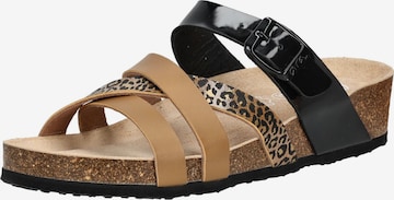 ARA Pantolette in Braun: Vorderseite