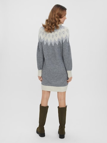 VERO MODA Knitted dress 'Simone' in Grey