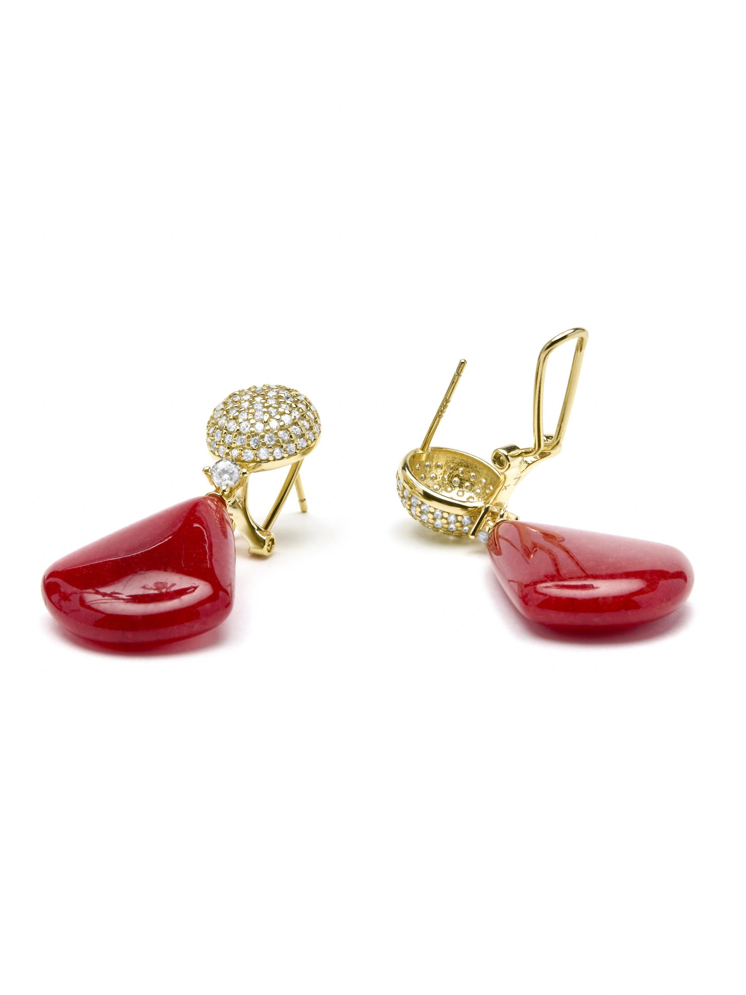 Luxenter - Pendientes 'Iakha' en rojo