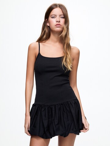 Pull&Bear Poletna obleka | črna barva: sprednja stran
