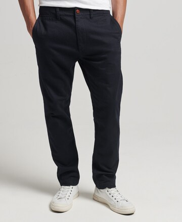 Superdry Slim fit Chino Pants in Blue: front