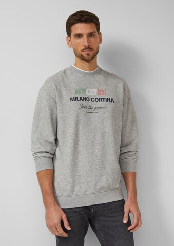 s.Oliver Sweatshirt in Grau: Vorderseite