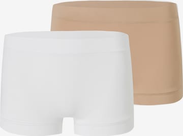 SCHIESSER Skinny Broek ' Unique Micro ' in Wit: voorkant