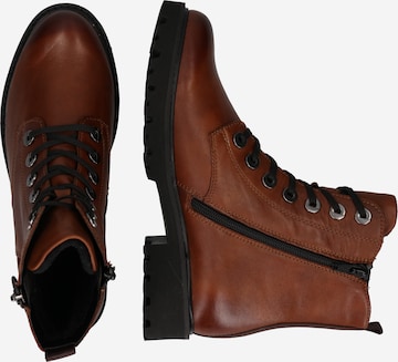 REMONTE Lace-Up Ankle Boots in Brown