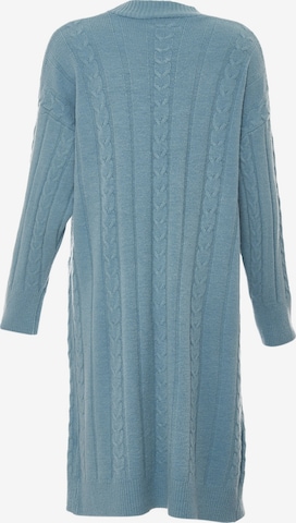 aleva Knitted Coat in Blue