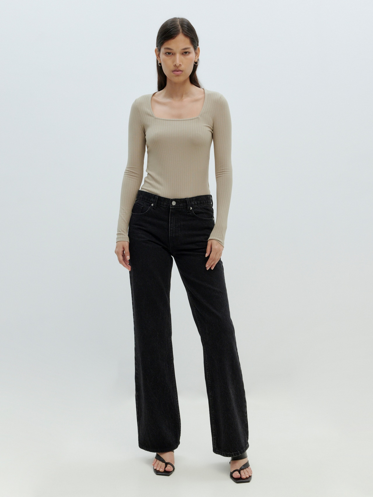 EDITED Produkte Shirt 'Valeria' dunkelbeige