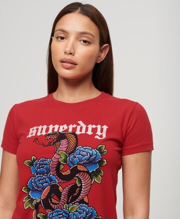 T-shirt Superdry en rouge