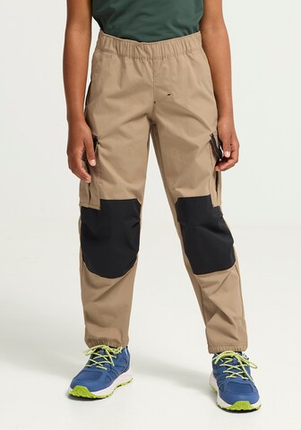 JACK WOLFSKIN Tapered Pants in Beige: front