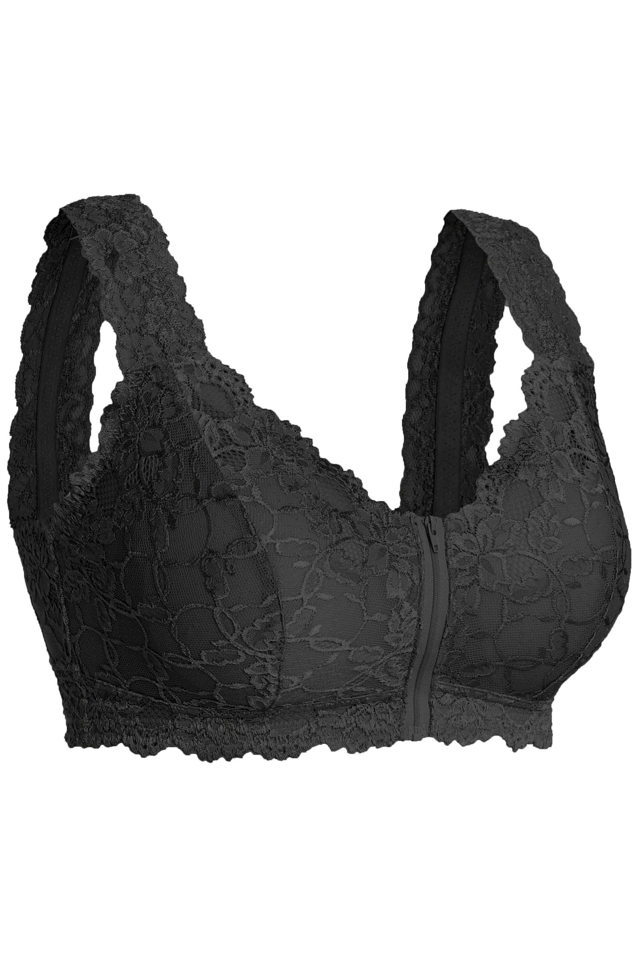 Ulla Popken Bralette Bra in Black