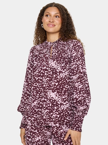 SAINT TROPEZ Blouse 'MalikaSZ' in Brown: front