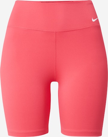 NIKE Sports trousers in Red: front