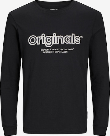 T-Shirt 'Lakewool' JACK & JONES en noir : devant