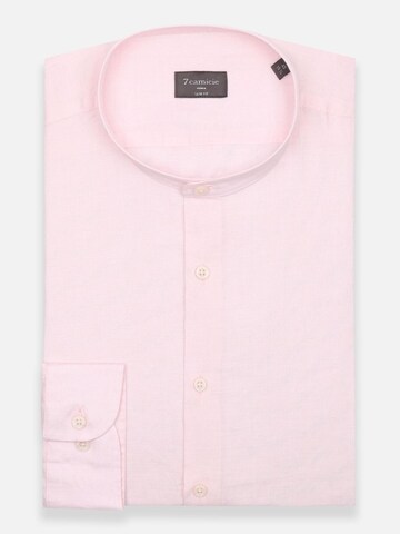 Slim fit Camicia business 'Caravaggio' di 7Camicie in rosa: frontale