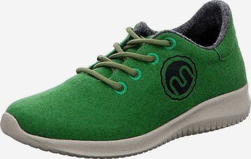 Gemini Athletic Lace-Up Shoes in Green: front