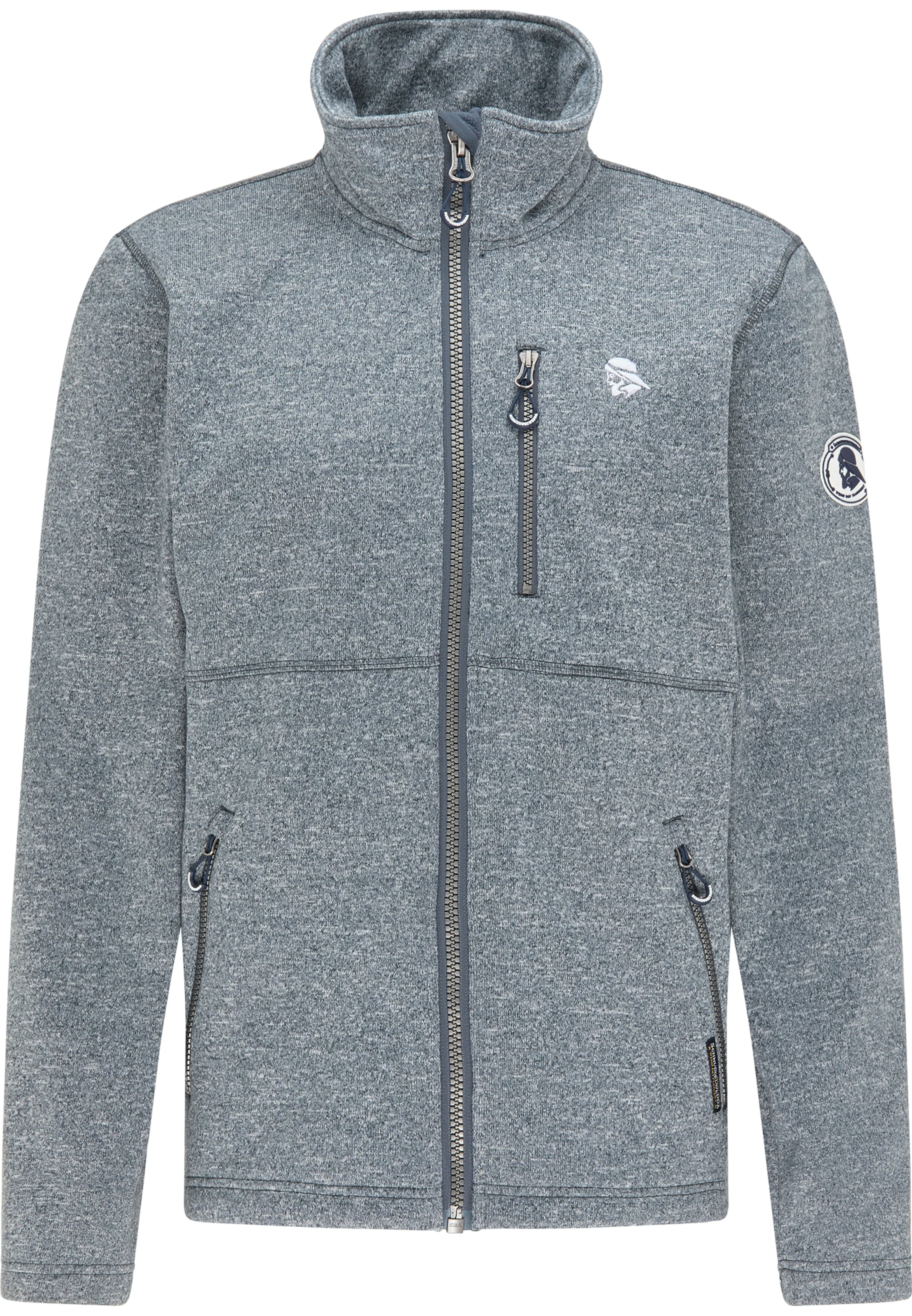 Schmuddelwedda Fleecejacka i grå: framsida