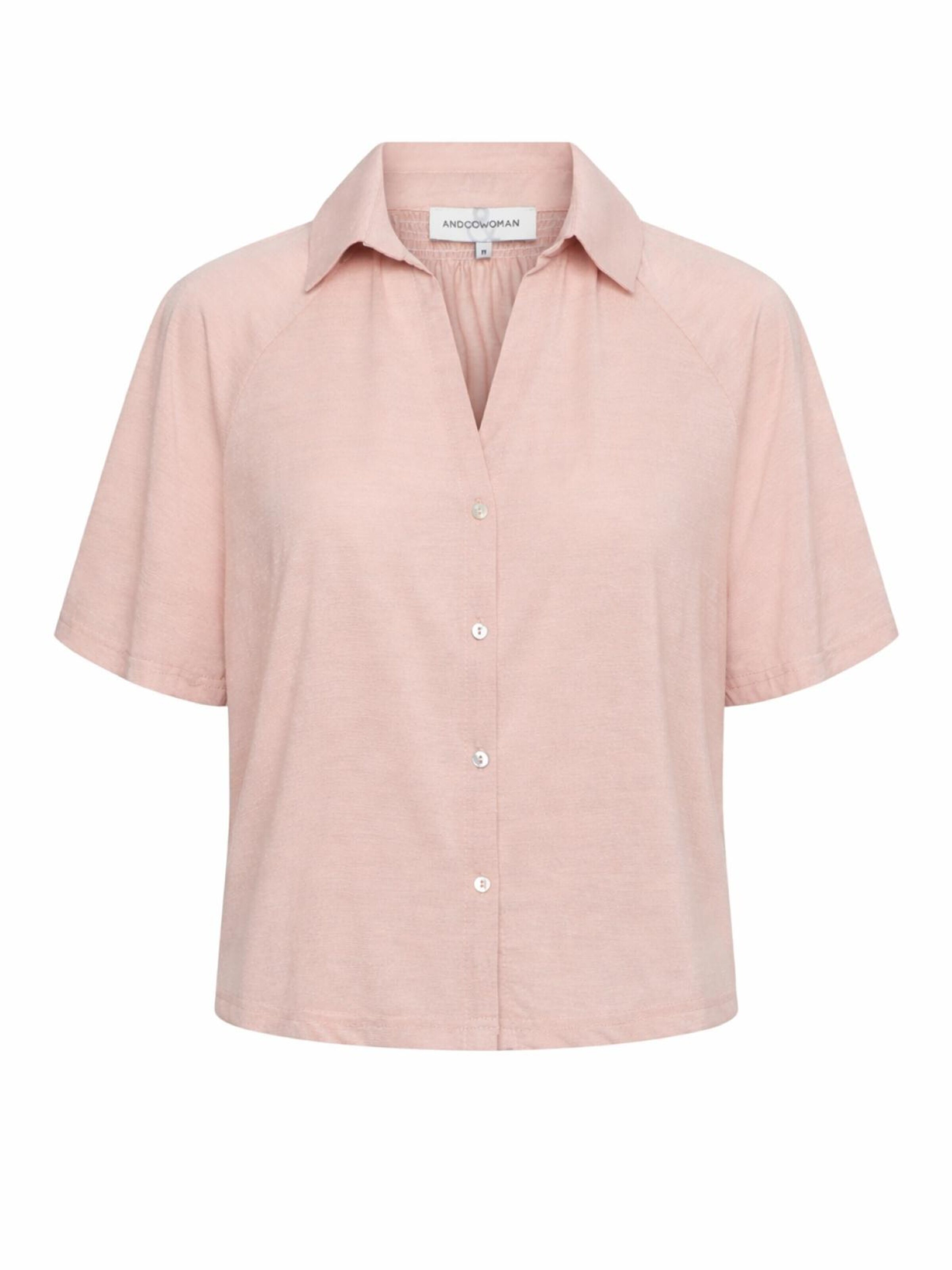 &co woman Blouse '&Co woman Vanity roze' in Roze: voorkant