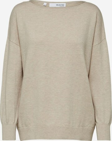 SELECTED FEMME Sweater in Beige: front