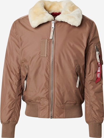 Geacă de primăvară-toamnă 'Injector III' de la ALPHA INDUSTRIES pe maro: față