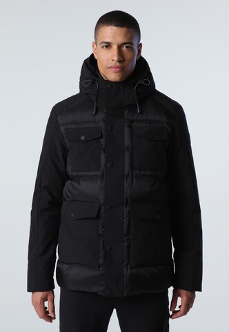 North Sails Winterparka in Zwart: voorkant