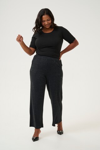 KAFFE CURVE Loosefit Broek 'Ellia' in Zwart