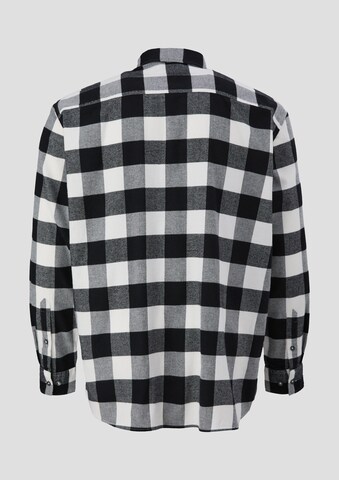 s.Oliver Men Big Sizes Regular Fit Hemd in Schwarz