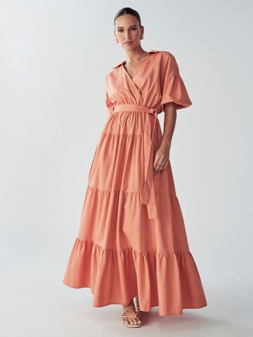 Rochie 'Sole' de la Willa pe portocaliu: față