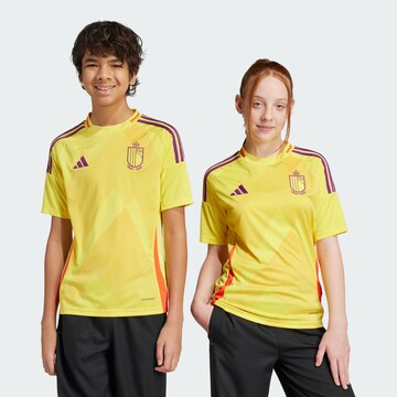 ADIDAS PERFORMANCE Functioneel shirt 'Belgium 25' in Geel: voorkant