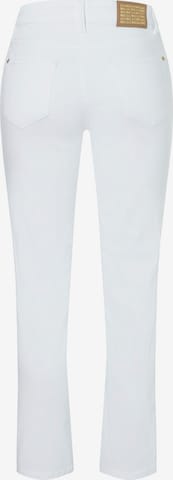 MAC Slimfit Jeans 'Melanie' in Weiß