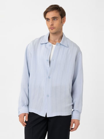Antioch Comfort fit Overhemd 'Eclipse' in Blauw: voorkant