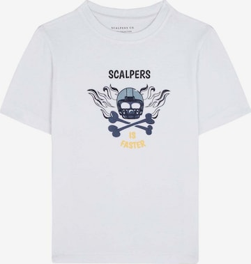 Scalpers Shirt 'New Speed' in Weiß: predná strana