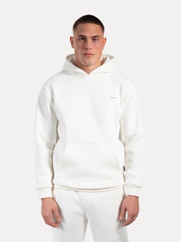 Veste de survêtement Smilodox en beige : devant
