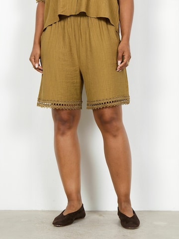 Loosefit Pantalon 'Fabrina' Soyaconcept en marron : devant