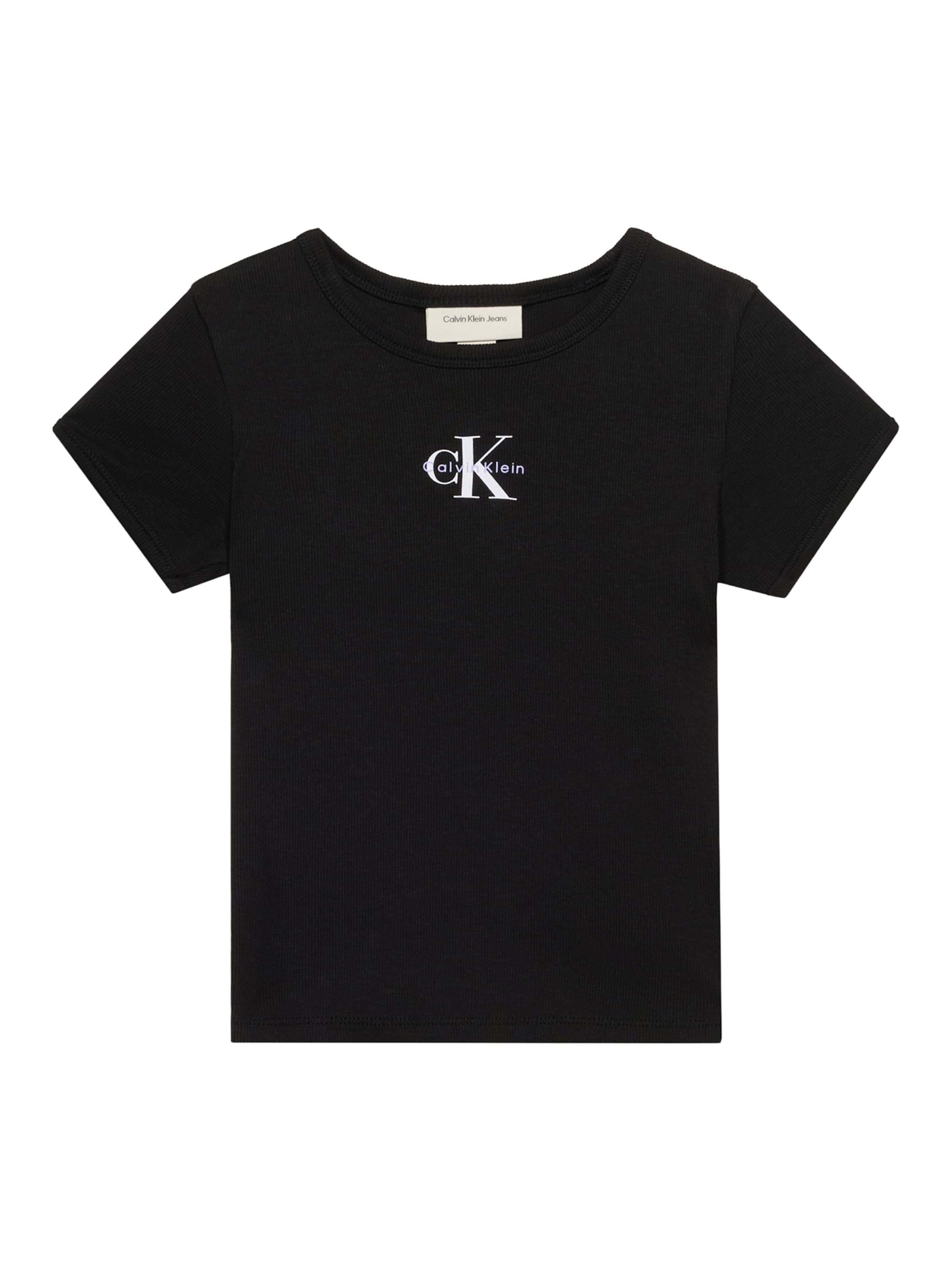 Calvin Klein Jeans Tričko – černá: přední strana