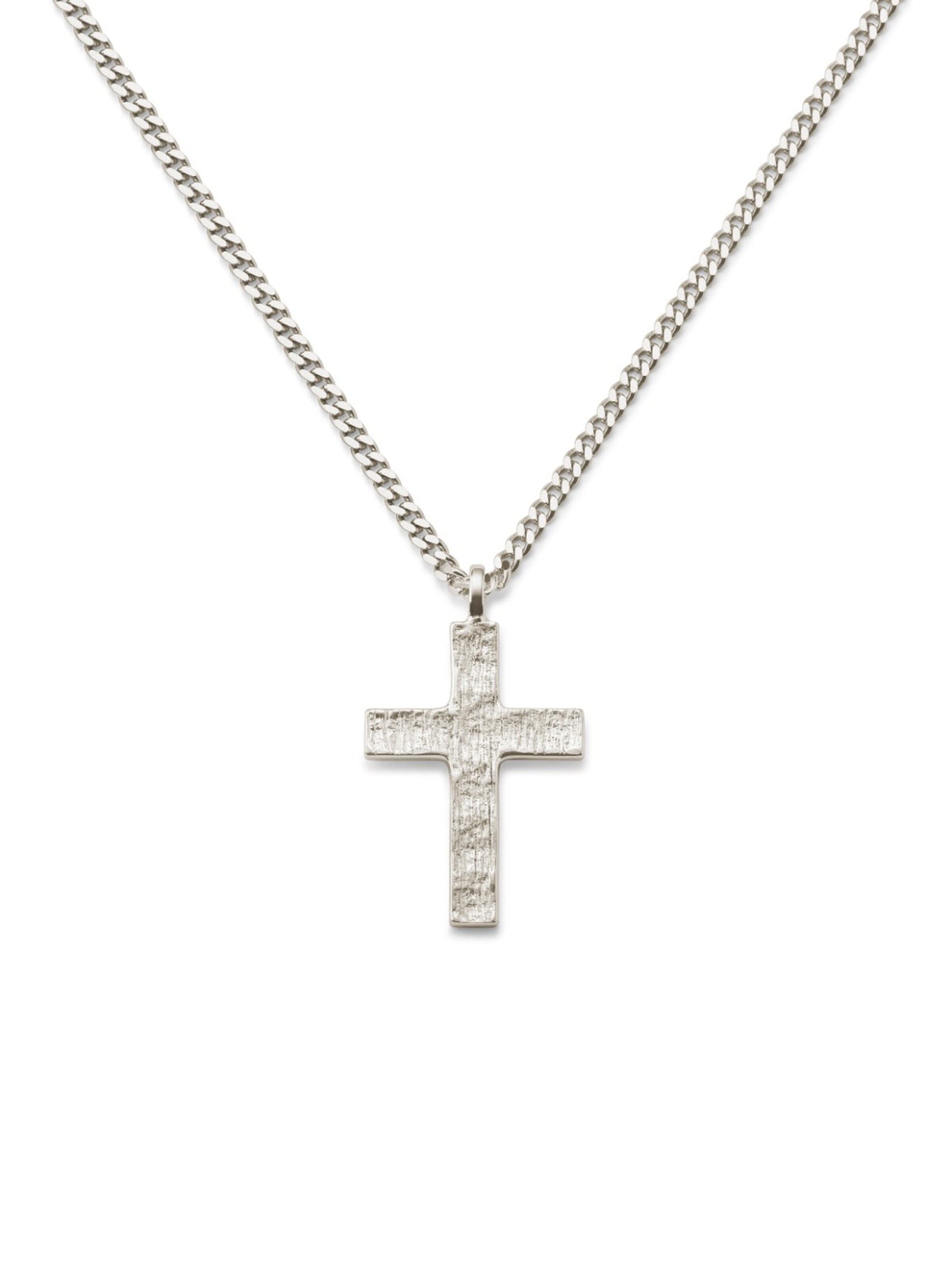 Seizmont Necklace 'Rustic' in Silver: front