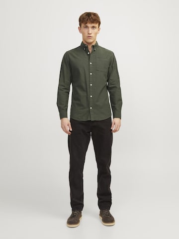 JACK & JONES Regular fit Πουκάμισο 'JJEOxford' σε πράσινο