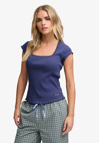 T-shirt 'Essential' Superdry & Co en bleu : devant