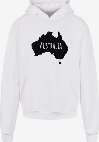 Merchcode Sweatshirt 'Australia' in White: front