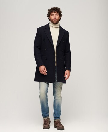 Superdry Between-Seasons Coat in Blue