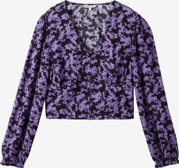 TOM TAILOR DENIM Blouse in Purple: front