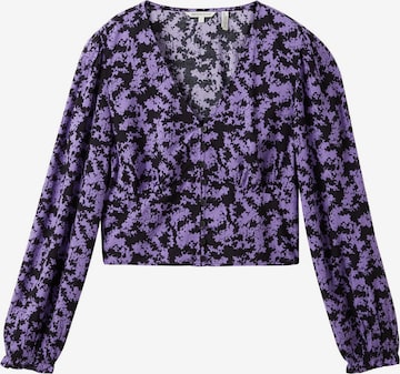 TOM TAILOR DENIM Blouse in Purple: front