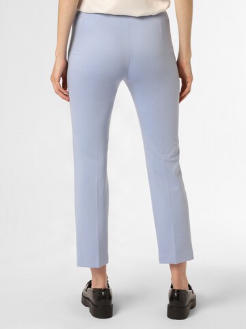 Marc Cain Slim fit Pleated Pants in Blue